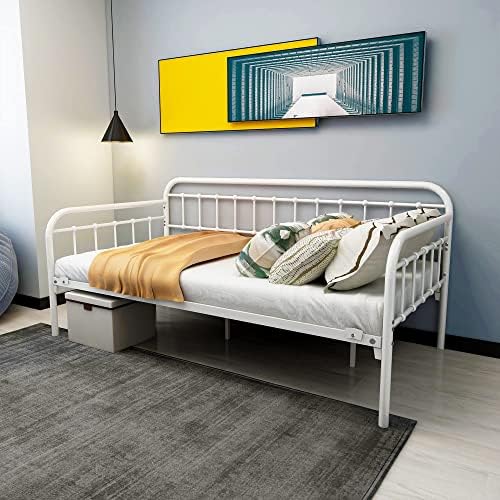 HOMERECOMMEND Multi-Purpose Metal Daybed Frame Twin Size - Image 3