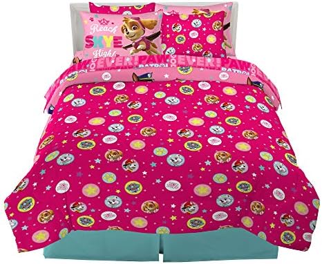 Paw Patrol Girls Kids Bedding Super Soft Comforter And Sheet Set - Image 2