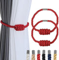 Magnetic Curtain Tiebacks-Handmade Woven Tie-Backs by fenghuangwu