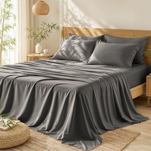 6 Piece Full Size Sheets Set, Rayon Derived from Bamboo - Image 2