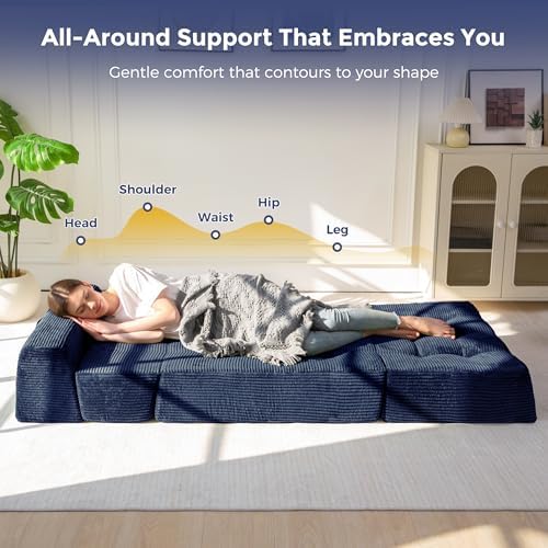 MAXYOYO Folding Sofa Bed, 8-Inch Fold-Out Chair Bed - Image 6