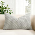 Kevin Textile Soft Corduroy 16"x26" Lumbar Pillow Cover 1 Pack, Light Grey by KevinTextile