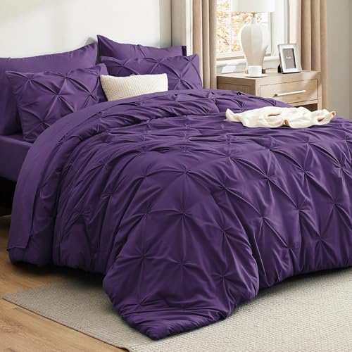 Bedsure 7-Piece California King Comforter Set & Sheets by BEDSURE