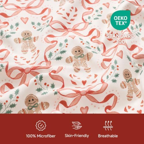 Christmas Comforter Set Queen Size, Christmas Bedding Set in a Bag - Image 5
