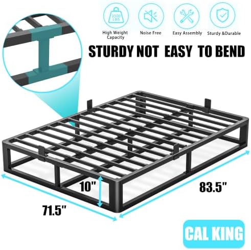 Bilily 10 Inch California King Bed Frame - Image 3