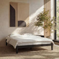 Full Bed Frame Classic Wood Platform, Noise Free, Under Bed Storage, No Box by LIFEMENT