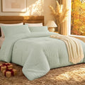 Quataly Full Comforter Set Seersucker Lightweight Bed Set by Enjoylifetogether