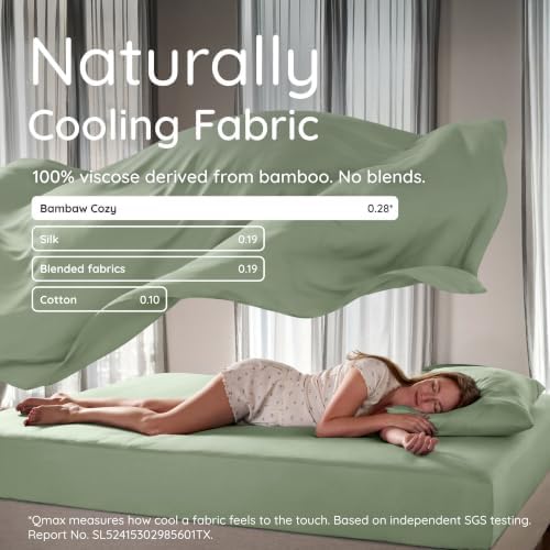 Bambaw King Sheet Set 6pcs – 100% Viscose Derived from Bamboo Sheets, Buttery - Image 7