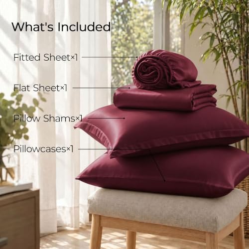 4 Piece Twin Sheets Set, Rayon Derived from Bamboo - Image 7