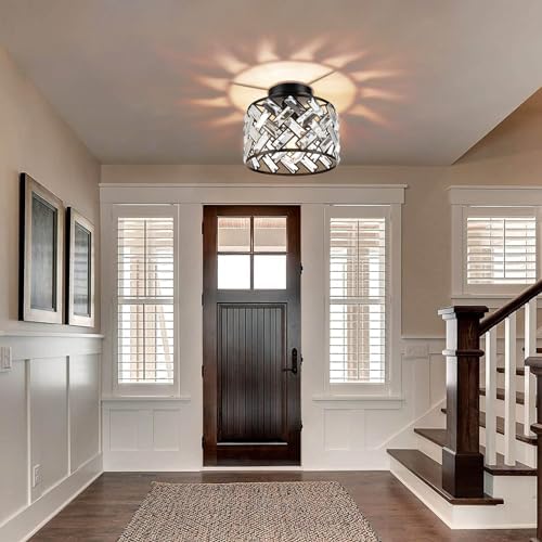 FRIDEKO HOME Crystal Light Fixture Ceiling Mount - Image 4