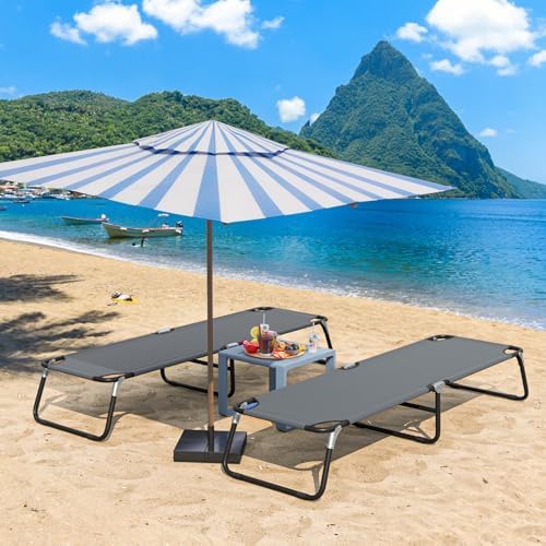 GYMAX Folding Camping Cot, Portable Ultralight Compact Sleeping Cot Bed - Image 2