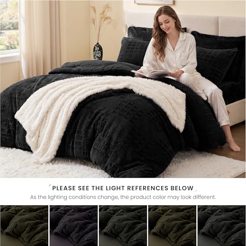 EXQ Home Waffle Comforter Set Full Size, 3 Pieces Bed Set - Image 5