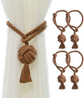 Hand Knitting Curtain Tiebacks Rope by JQWUPUP