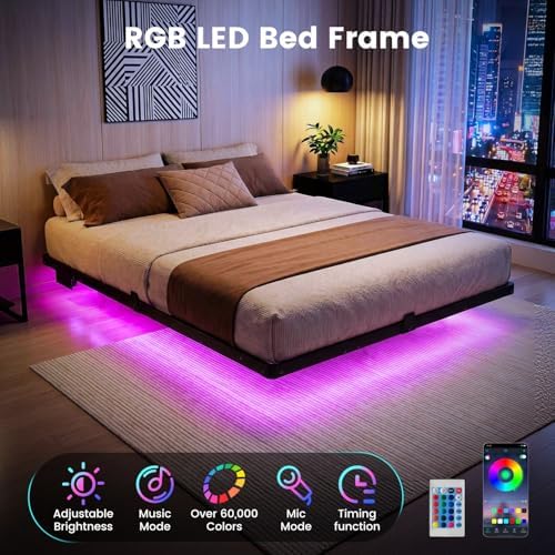 Liians Queen Floating Bed Frame - Image 3