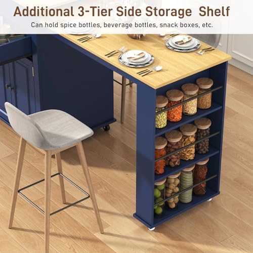 80"-48" Extendable Kitchen Island - Image 5