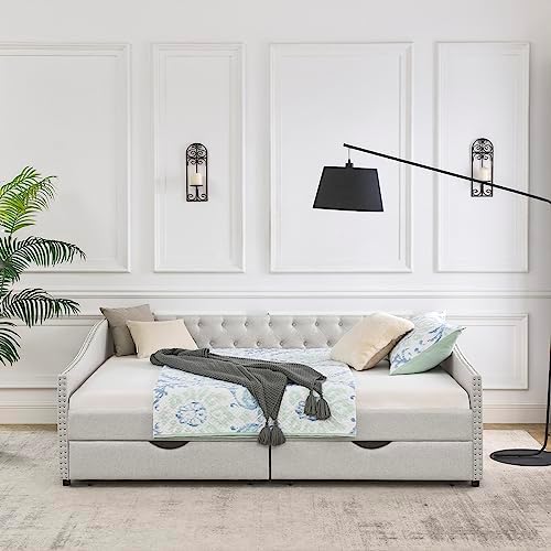 Wood Queen Size Daybed, Day Bed Frame - Image 6