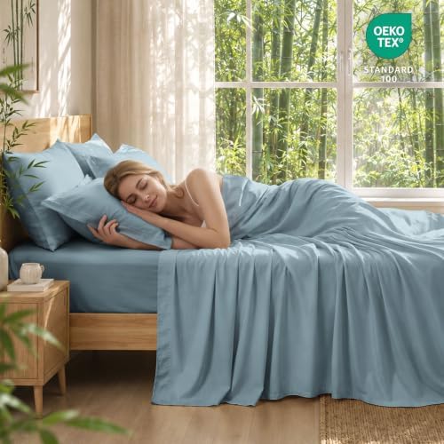 6 Piece Queen Sheet Set, Rayon Derived from Bamboo - Image 3