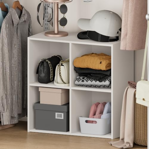 Furinno Reed 4-Cube Closet Organizer by Furinno-FitsYourSpaceFitsYourBudget