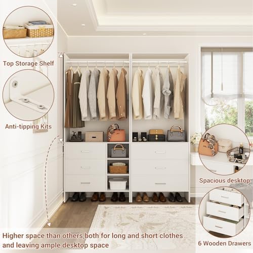 Aheaplus Closet System with 6 Drawers - Image 3