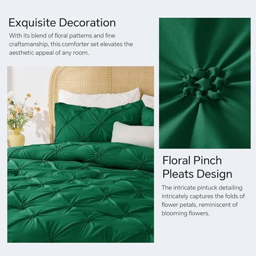 BEDELITE Queen Comforter Set Forest Green, Fluffy & Soft Comforter - Image 4