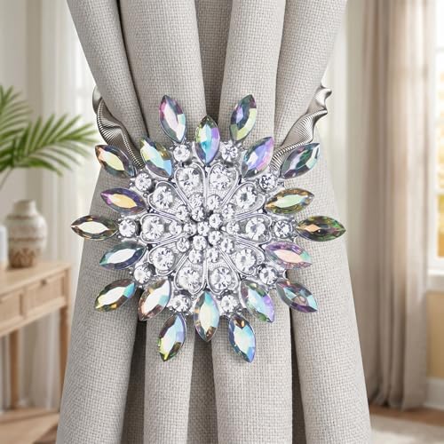 Mikomer 2PCS Magnetic Curtain Tiebacks Clips Holder Holdbacks Rope Tie Backs - Image 4