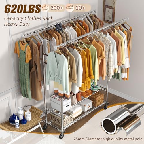 Simple Trending Heavy Duty Clothing Clothes Rack - Image 2