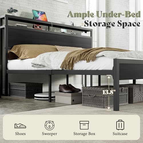 AMERLIFE King Size Platform Bed Frame - Image 4