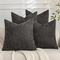 Set of 4 Soft Textured Decorative Throw Pillow Covers 16x16 Inch Cozy Farmhouse by Cozoomy