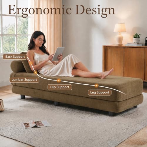 80-Inch Upholstered Daybed, Chaise Lounge Chair Indoor - Image 4