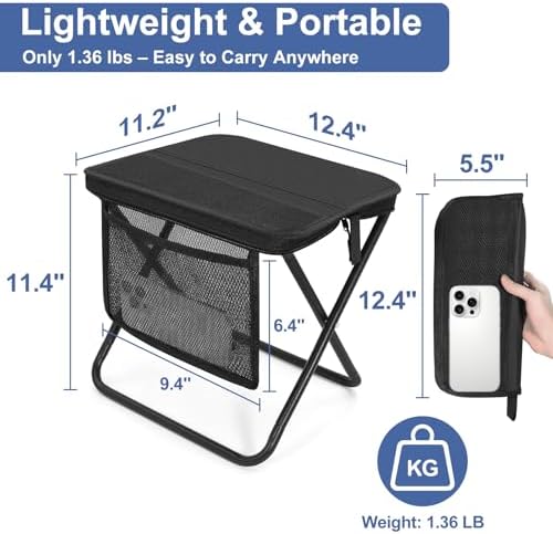 Portable Folding Camp Stool - Image 2