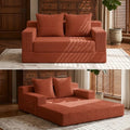 Boneless Loveseat Couch Folding Sofa Bed, Foldable Floor Futon Sleeper Couch Bed by Winzoo