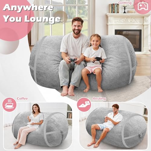 5FT Bean Bag Chair 5'Giant Bean Bag Chairs - Image 4