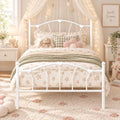 IMMERSTABLE Twin Metal Bed Frame, Heart-Shaped Platform Bed by IMMERSTABLE