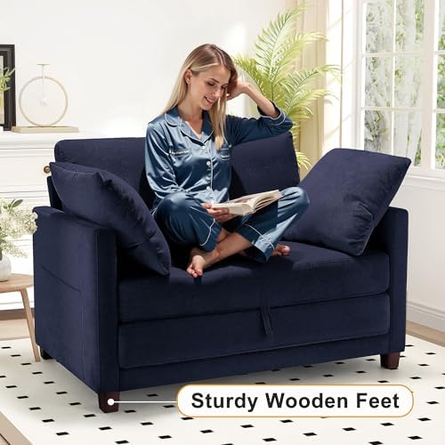51" Convertible Sofa Bed, 2 in1 Folding Sofa Bed, Loveseat Sleeper Sofa - Image 5