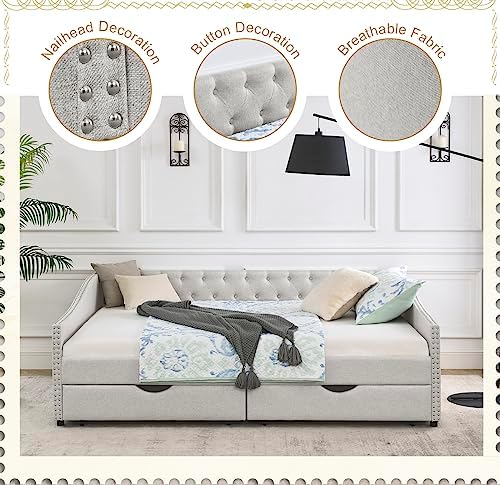 Wood Queen Size Daybed, Day Bed Frame - Image 3