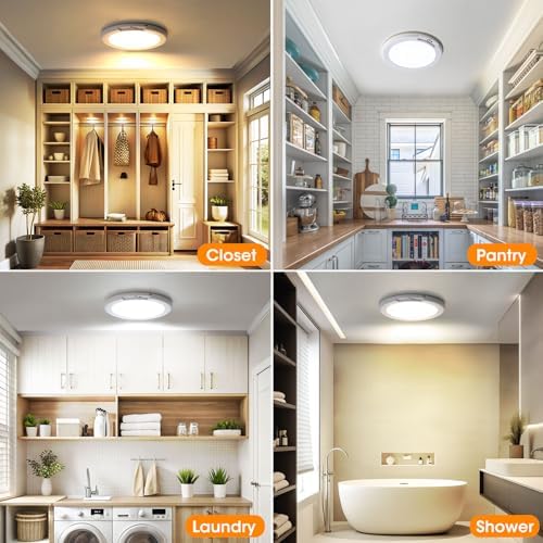 2 Pack Rechargeable Motion Sensor Ceiling Light, Wireless Closet Light - Image 7