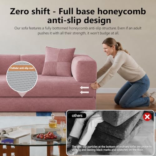 78.8" Boneless Couch for Living Room, Futon Sleeper Sofa Bed - Image 5