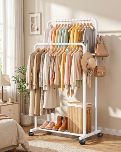 Delamu Double Rods Clothing Rack - Image 2