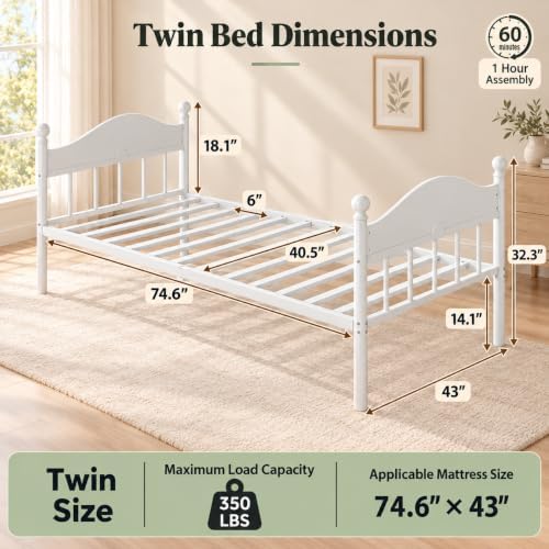 Twin Daybed with Trundle, Pull Out Guest Bed, Space Saving Twin Bed Frame - Image 2