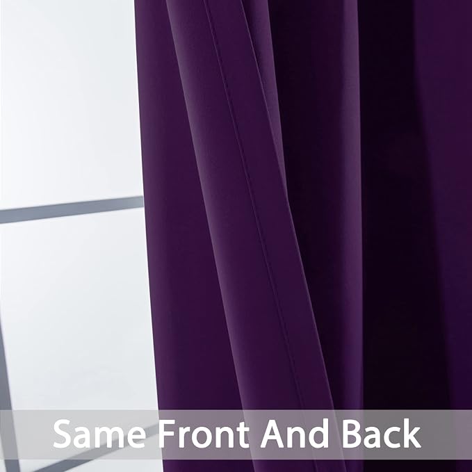 Yakamok Blackout Curtains Room Darkening Thermal Insulated Window Panels - Image 6