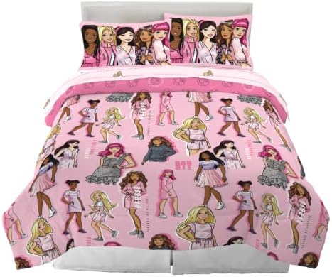 Franco Barbie Barbicore Bedding Super Soft Comforter and Sheet Set by Franco