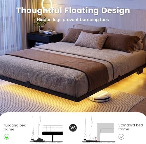 Liians King Floating Bed Frame - Image 4