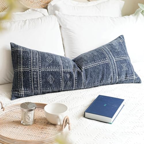 Decorative Lumbar Pillow Cover 14x36, Long Decorative Throw Pillow by BlissBlush
