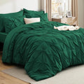 Bedsure 7-Piece Queen Comforter Set & Sheet Set, Dark Green Bed in a Bag by BEDSURE