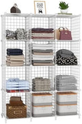 12-Cube Storage Organizer Metal Wire Shelf by ATTDETJLbyATTDETJLHOME
