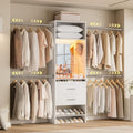 W4 Closet System with Stepless Dimmable LED Light & Glass Mirror by ONBRILL