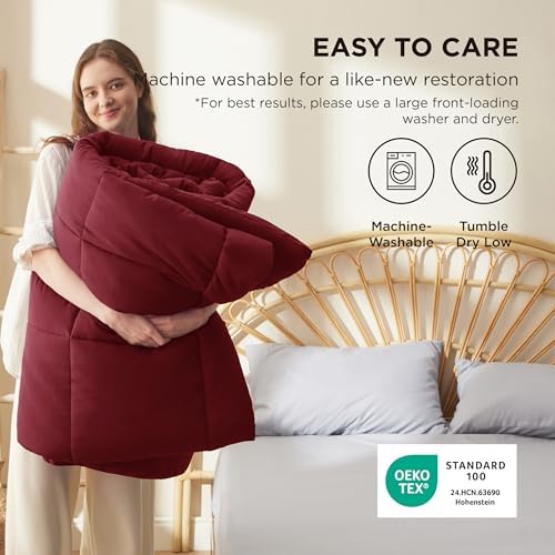 Bedsure Comforter Duvet Insert, Quilted Bedding Blanket - Image 4
