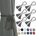 BEL AVENIR 6 Pack Handmade Rope Tassel Curtain Tiebacks by BELAVENIR