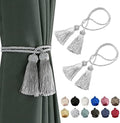 BEL AVENIR 2 Pack Handmade Rope Tassel Curtain Tiebacks by BELAVENIR