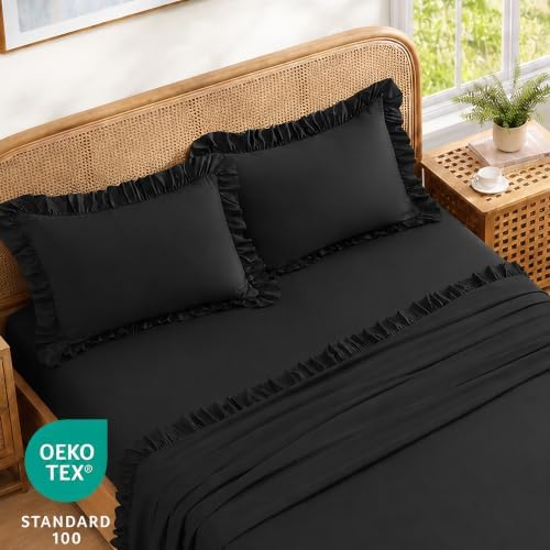 ROSE&RISY Queen Ruffle Sheet Set 4 Piece - Image 4